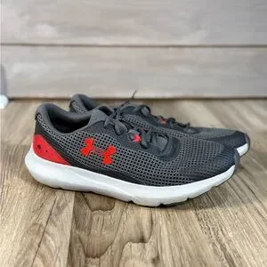 Under Armour Charcoal and Crimson Athletic Shoes 0069396577345-  main image 4